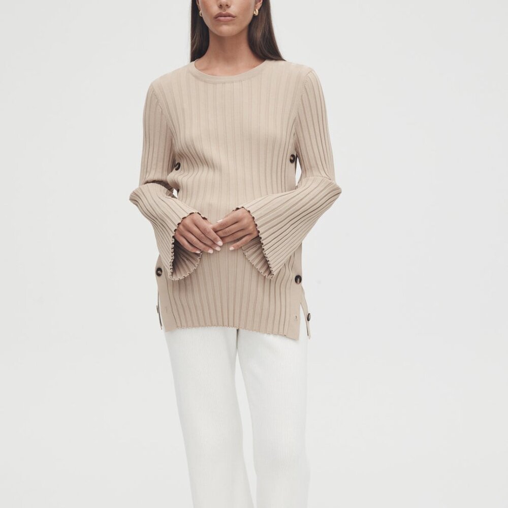 Légoe Heritage Luxe L/S Button Knit - Size S - Maternity Clothing